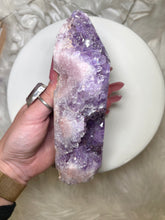 Load image into Gallery viewer, Pink Amethyst and Amethyst Tower
